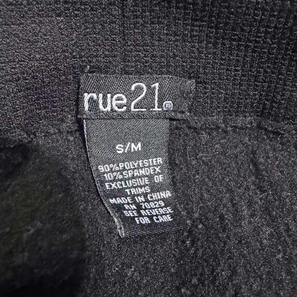 Shosho Fleece Lined Leggings in Black Size Small Medium Knit-Effect - Picture 2 of 7